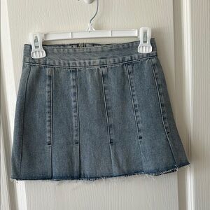 superdown Denim Skater Skirt